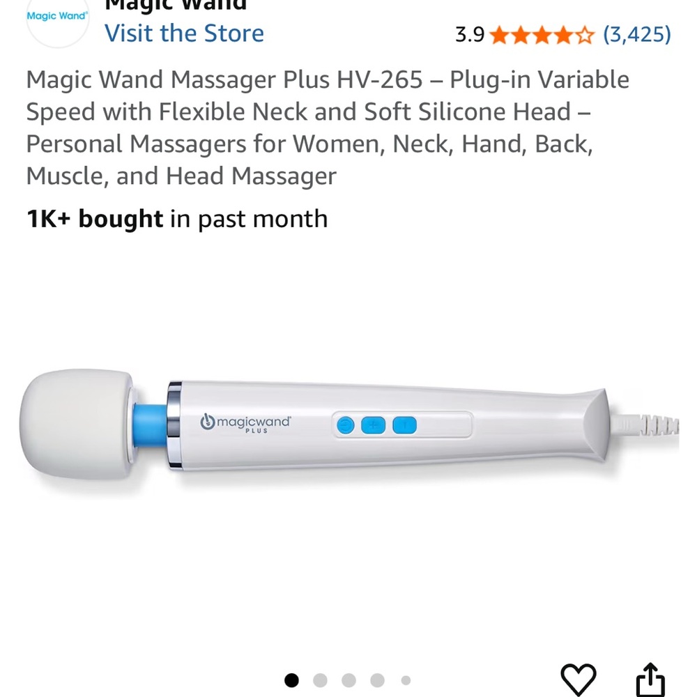 Plus HV-265 Massager - White